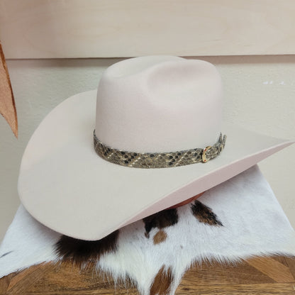 Rattlesnake Skin Leather Hatband