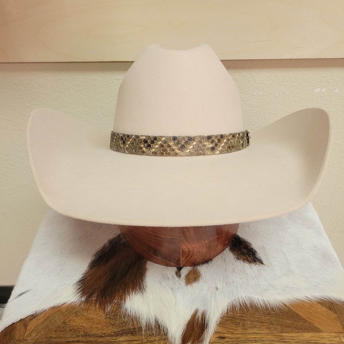 Rattlesnake Skin Leather Hatband