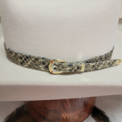 Rattlesnake Skin Leather Hatband