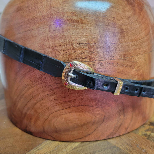 Caiman Leather Hatband